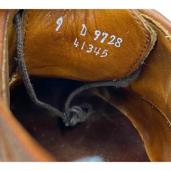 Allen Edmonds Madison Park mens size 9 brown leather wing tip oxford dress shoes main image 8